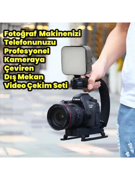 DP Ay-49 Video Making Kit Youtube Tiktok Işık Tripod Vlog Video Kayıt Işık Kumandalı Foto Video Işık