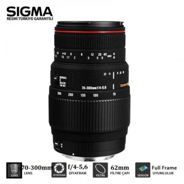 SIGMA 70-300 F:4-5.6 APO DG MACRO LENS CANON MOUNT