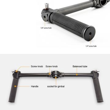 Zhiyun Crane 2 Gimbal Uyumlu Dual El Grip