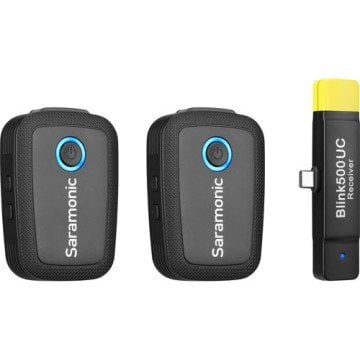 Saramonic Blink 500 B6 USB Type-C Cihaz Uyumlu 2 Kişilik Kablosuz Yaka Mikrofonu Sistemi