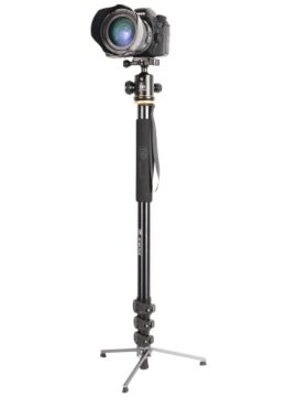 DP -902 Plus Monopod Katlanır Destek Tabanlı ve Dslr Kamera Için Ballhead, Maksimum Yükseklik 182CM