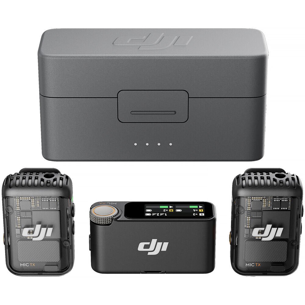 DJI Mic 2 Kablosuz Mikrofon Seti  ( 2 Kişilik )