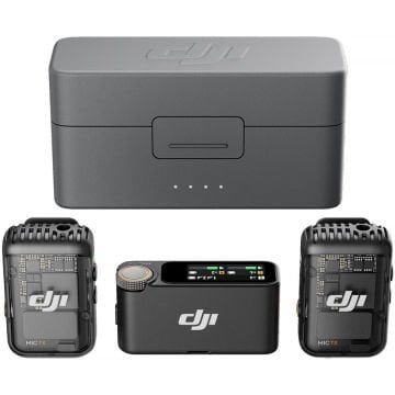 DJI Mic 2 Kablosuz Mikrofon Seti  ( 2 Kişilik )